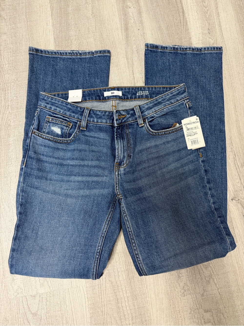 bp Women's Mid Blue Bootcut Jeans